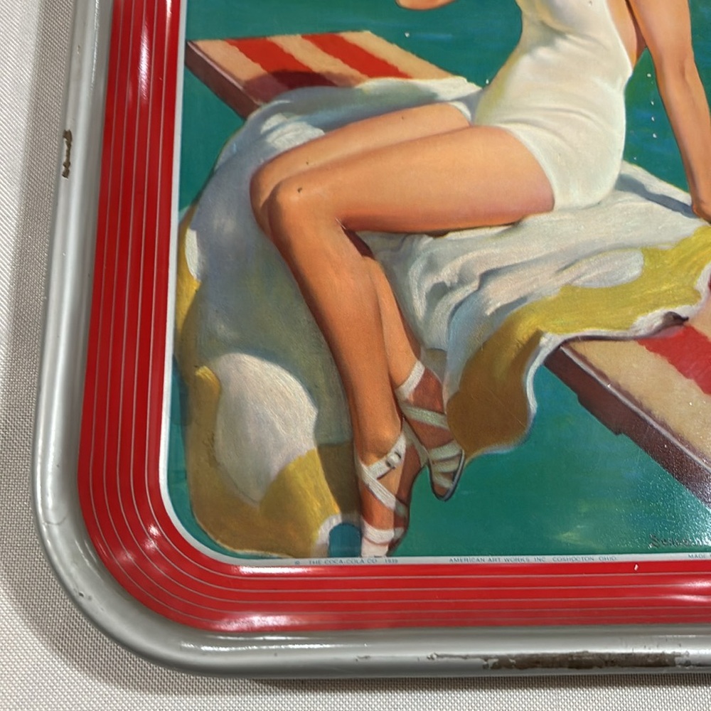 1939 Coca-Cola Tray - Picture 8 of 13